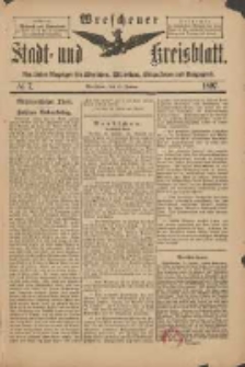 Wreschener Stadt und Kreisblatt: amtlicher Anzeiger für Wreschen, Miloslaw, Strzalkowo und Umgegend 1897.01.27 Nr7