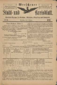 Wreschener Stadt und Kreisblatt: amtlicher Anzeiger für Wreschen, Miloslaw, Strzalkowo und Umgegend 1897.01.30 Nr8