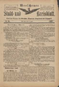 Wreschener Stadt und Kreisblatt: amtlicher Anzeiger für Wreschen, Miloslaw, Strzalkowo und Umgegend 1897.04.17 Nr30