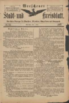 Wreschener Stadt und Kreisblatt: amtlicher Anzeiger f&uuml;r Wreschen, Miloslaw, Strzalkowo und Umgegend 1897.05.01 Nr35