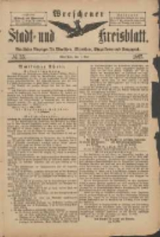 Wreschener Stadt und Kreisblatt: amtlicher Anzeiger für Wreschen, Miloslaw, Strzalkowo und Umgegend 1897.05.01 Nr35