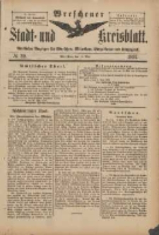 Wreschener Stadt und Kreisblatt: amtlicher Anzeiger für Wreschen, Miloslaw, Strzalkowo und Umgegend 1897.05.15 Nr39