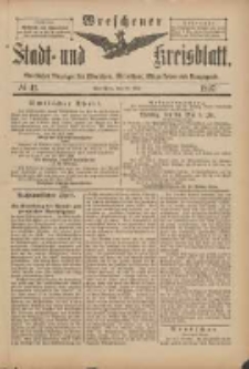 Wreschener Stadt und Kreisblatt: amtlicher Anzeiger für Wreschen, Miloslaw, Strzalkowo und Umgegend 1897.05.22 Nr41