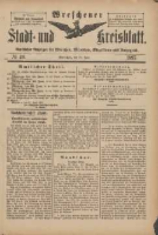 Wreschener Stadt und Kreisblatt: amtlicher Anzeiger für Wreschen, Miloslaw, Strzalkowo und Umgegend 1897.06.19 Nr49