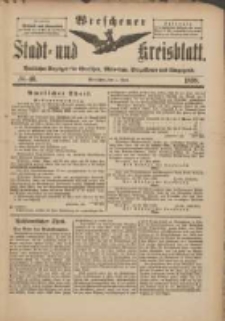 Wreschener Stadt und Kreisblatt: amtlicher Anzeiger für Wreschen, Miloslaw, Strzalkowo und Umgegend 1898.06.01 Nr46