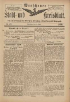 Wreschener Stadt und Kreisblatt: amtlicher Anzeiger f&uuml;r Wreschen, Miloslaw, Strzalkowo und Umgegend 1898.06.11 Nr49
