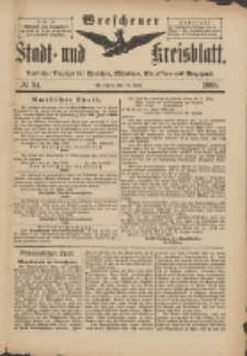 Wreschener Stadt und Kreisblatt: amtlicher Anzeiger f&uuml;r Wreschen, Miloslaw, Strzalkowo und Umgegend 1898.06.18 Nr51