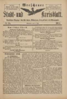 Wreschener Stadt und Kreisblatt: amtlicher Anzeiger f&uuml;r Wreschen, Miloslaw, Strzalkowo und Umgegend 1898.07.02 Nr55