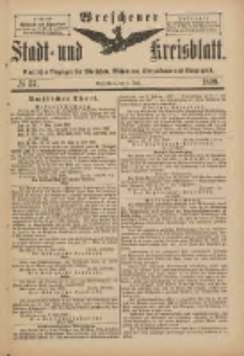Wreschener Stadt und Kreisblatt: amtlicher Anzeiger für Wreschen, Miloslaw, Strzalkowo und Umgegend 1898.07.09 Nr57
