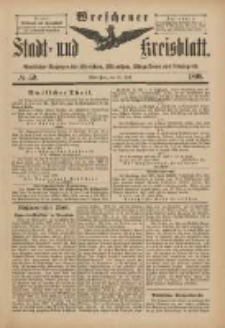 Wreschener Stadt und Kreisblatt: amtlicher Anzeiger f&uuml;r Wreschen, Miloslaw, Strzalkowo und Umgegend 1898.07.16 Nr59