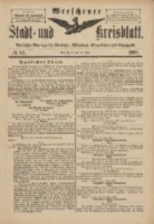 Wreschener Stadt und Kreisblatt: amtlicher Anzeiger f&uuml;r Wreschen, Miloslaw, Strzalkowo und Umgegend 1898.07.20 Nr60