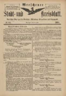Wreschener Stadt und Kreisblatt: amtlicher Anzeiger für Wreschen, Miloslaw, Strzalkowo und Umgegend 1898.07.20 Nr60