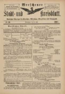 Wreschener Stadt und Kreisblatt: amtlicher Anzeiger für Wreschen, Miloslaw, Strzalkowo und Umgegend 1898.07.23 Nr61