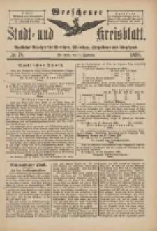 Wreschener Stadt und Kreisblatt: amtlicher Anzeiger f&uuml;r Wreschen, Miloslaw, Strzalkowo und Umgegend 1898.09.21 Nr78