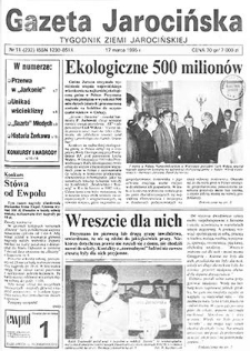Gazeta Jarocińska 1995.03.17 Nr11(233)