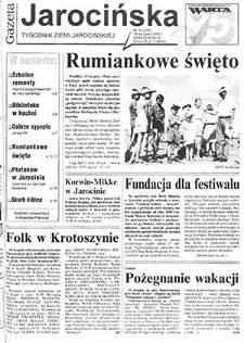 Gazeta Jarocińska 1995.08.18 Nr33(255)