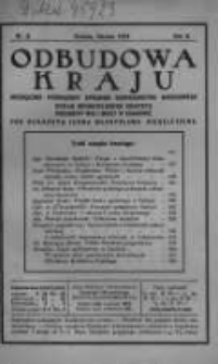 Odbudowa Kraju: miesięcznik poświęcony sprawom gospodarstwa narodowego. Organ Obywatelskiego Komitetu Odbudowy Wsi i Miast w Krakowie. 1918 R.2 Nr3