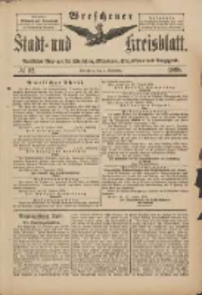 Wreschener Stadt und Kreisblatt: amtlicher Anzeiger f&uuml;r Wreschen, Miloslaw, Strzalkowo und Umgegend 1898.11.02 Nr92