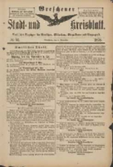 Wreschener Stadt und Kreisblatt: amtlicher Anzeiger f&uuml;r Wreschen, Miloslaw, Strzalkowo und Umgegend 1898.11.09 Nr94