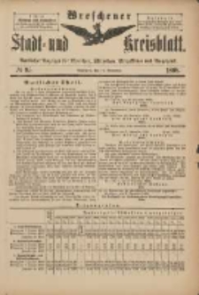 Wreschener Stadt und Kreisblatt: amtlicher Anzeiger f&uuml;r Wreschen, Miloslaw, Strzalkowo und Umgegend 1898.11.12 Nr95