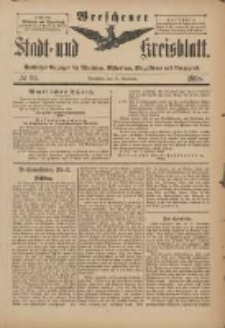 Wreschener Stadt und Kreisblatt: amtlicher Anzeiger f&uuml;r Wreschen, Miloslaw, Strzalkowo und Umgegend 1898.11.16 Nr96