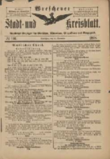Wreschener Stadt und Kreisblatt: amtlicher Anzeiger für Wreschen, Miloslaw, Strzalkowo und Umgegend 1898.11.30 Nr100