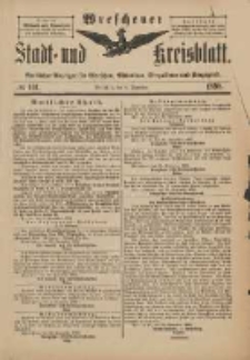 Wreschener Stadt und Kreisblatt: amtlicher Anzeiger f&uuml;r Wreschen, Miloslaw, Strzalkowo und Umgegend 1898.12.03 Nr101