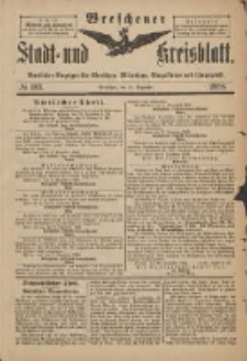 Wreschener Stadt und Kreisblatt: amtlicher Anzeiger f&uuml;r Wreschen, Miloslaw, Strzalkowo und Umgegend 1898.12.10 Nr103