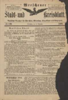 Wreschener Stadt und Kreisblatt: amtlicher Anzeiger f&uuml;r Wreschen, Miloslaw, Strzalkowo und Umgegend 1898.12.31 Nr109