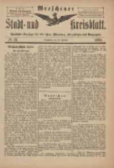 Wreschener Stadt und Kreisblatt: amtlicher Anzeiger für Wreschen, Miloslaw, Strzalkowo und Umgegend 1899.02.15 Nr13