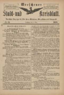 Wreschener Stadt und Kreisblatt: amtlicher Anzeiger für Wreschen, Miloslaw, Strzalkowo und Umgegend 1899.03.08 Nr19