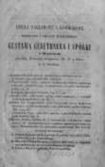 Dzieła nakładowe i komissowe Księgarni i Składu Muzycznego Gustawa Gebethnera i spółki w Warszawie