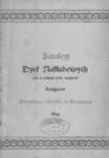 Katalog dzieł nakładowych (lub w większej ilości nabytych) Księgarni Gebethnera i Wolffa w Warszawie