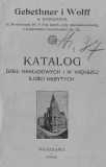 Katalog dzieł nakładowych i w większej ilości nabytych