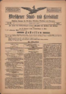 Wreschener Stadt und Kreisblatt: amtlicher Anzeiger für Wreschen, Miloslaw, Strzalkowo und Umgegend 1910.01.22 Nr10