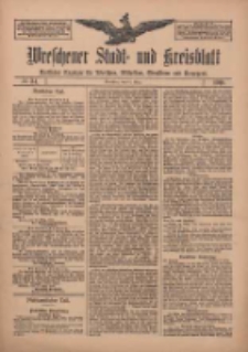 Wreschener Stadt und Kreisblatt: amtlicher Anzeiger für Wreschen, Miloslaw, Strzalkowo und Umgegend 1910.03.19 Nr34