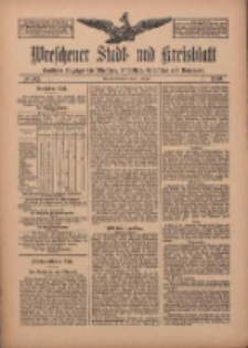 Wreschener Stadt und Kreisblatt: amtlicher Anzeiger für Wreschen, Miloslaw, Strzalkowo und Umgegend 1910.08.27 Nr102