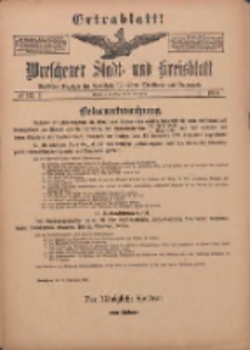 Wreschener Stadt und Kreisblatt: amtlicher Anzeiger für Wreschen, Miloslaw, Strzalkowo und Umgegend 1910.09.20 Nr113 Extra Blatt