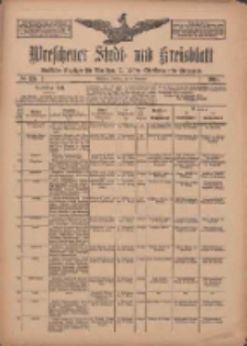 Wreschener Stadt und Kreisblatt: amtlicher Anzeiger für Wreschen, Miloslaw, Strzalkowo und Umgegend 1910.11.08 Nr135