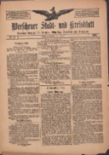 Wreschener Stadt und Kreisblatt: amtlicher Anzeiger für Wreschen, Miloslaw, Strzalkowo und Umgegend 1912.01.13 Nr5