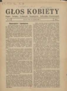 Głos Kobiety 1931.09.24 R.1 Nr1