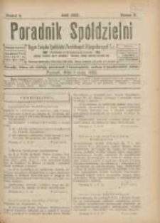 Poradnik Spółdzielni: organ Związku Spółdzielni Zarobkowych i Gospodarczych 1922.05.01 R.29 Nr5