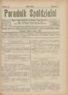 Poradnik Spółdzielni: organ Związku Spółdzielni Zarobkowych i Gospodarczych 1922.05.01 R.29 Nr5