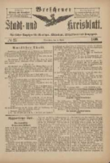 Wreschener Stadt und Kreisblatt: amtlicher Anzeiger für Wreschen, Miloslaw, Strzalkowo und Umgegend 1899.04.05 Nr27