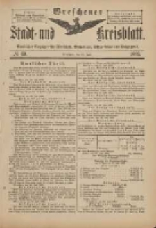 Wreschener Stadt und Kreisblatt: amtlicher Anzeiger für Wreschen, Miloslaw, Strzalkowo und Umgegend 1899.07.22 Nr60