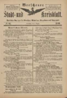 Wreschener Stadt und Kreisblatt: amtlicher Anzeiger für Wreschen, Miloslaw, Strzalkowo und Umgegend 1899.08.05 Nr64