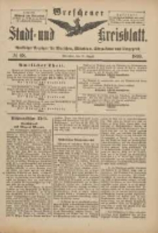 Wreschener Stadt und Kreisblatt: amtlicher Anzeiger für Wreschen, Miloslaw, Strzalkowo und Umgegend 1899.08.19 Nr68