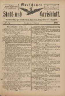 Wreschener Stadt und Kreisblatt: amtlicher Anzeiger für Wreschen, Miloslaw, Strzalkowo und Umgegend 1899.09.13 Nr75