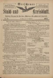 Wreschener Stadt und Kreisblatt: amtlicher Anzeiger für Wreschen, Miloslaw, Strzalkowo und Umgegend 1899.09.23 Nr78