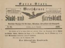 Wreschener Stadt und Kreisblatt: amtlicher Anzeiger für Wreschen, Miloslaw, Strzalkowo und Umgegend 1899.09.30 Nr81 Extra Blatt